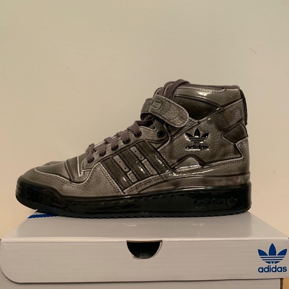 Adidas Originals Jeremy Scott JS Forum Dipped High G54999 Men US 9.5 Grey Carbon - Picture 7 of 16